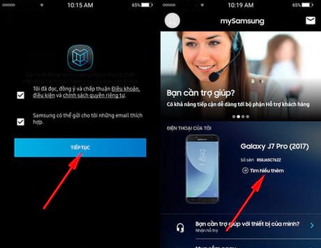 Kiểm tra bảo hành điện thoại Samsung qua MySamsung 04
